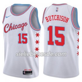 Herren NBA Chicago Bulls Trikot Chandler Hutchison 15 Nike City Edition Swingman